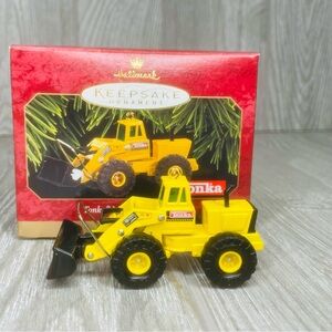 Vintage Hallmark Keepsake Tonka Mighty Front Loader 1997 Christmas Ornament